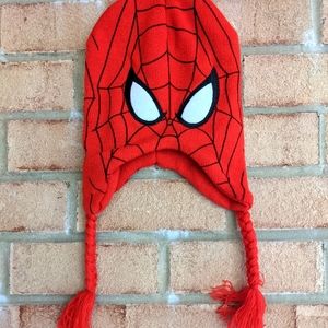 Spiderman Knit Unisex Hat w/ Earflaps